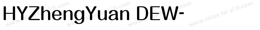 HYZhengYuan DEW字体转换